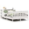 vidaXL Letto Libreria senza Materasso Bianco 140x200 cm Legno di Pino