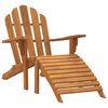 vidaXL Sedie Adirondack Giardino Poggiapiedi 2pz Legno Massello Teak