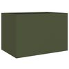 vidaXL Fioriera Verde Oliva 62x47x46 cm in Acciaio