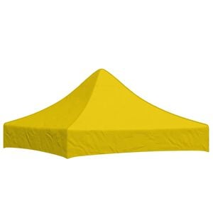 vidaXL Tetto per Tendone per Feste 2x2 m Giallo 270 g/m&sup2;