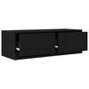 vidaXL Mobile Porta TV Rovere Nero 80x31x25,5 cm in Legno Multistrato