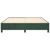 vidaXL Struttura Letto a Rete a Molle Verde Scuro 160x200 cm in Velluto