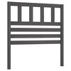 vidaXL Testiera per Letto Grigia 96x4x100 cm in Legno Massello di Pino