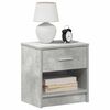 vidaXL Comodini 2 pz con Cassetto Grigio Cemento 39x28x41 cm