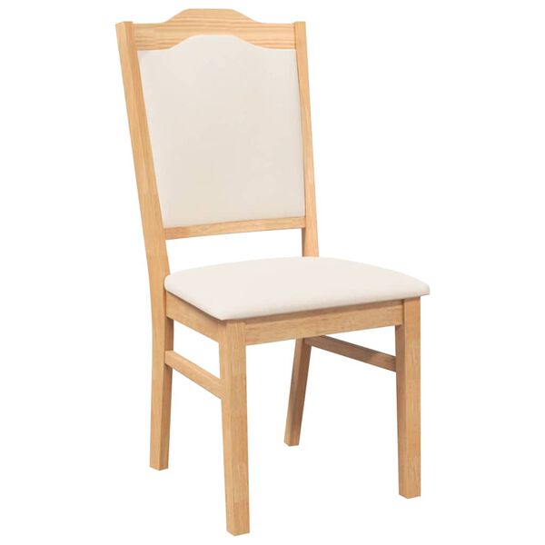 vidaXL Sedie da Pranzo con Cuscini 2 pz in Legno Massello di Hevea