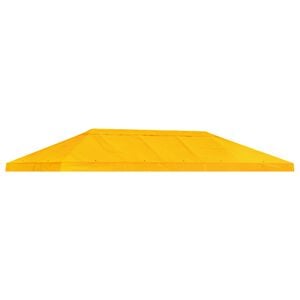 vidaXL Copertura Tenda Gazebo 6 x 3 m Giallo Poliestere 190