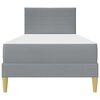 vidaXL Struttura del letto Grigio chiaro 80 x 200 cm Poliestere