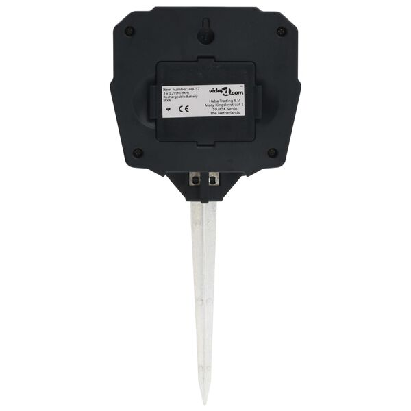 vidaXL Repellente Solare Ultrasonico per Animali con Sensore Movimento