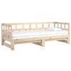 vidaXL Dormeuse Estraibile in Legno Massello di Pino 2x(80x200) cm