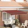 vidaXL Tenda Retrattile Arancione e Marrone 300 x 250 cm