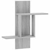 vidaXL Scaffale da parete Sonoma grigio 59 x 17 x 63 cm