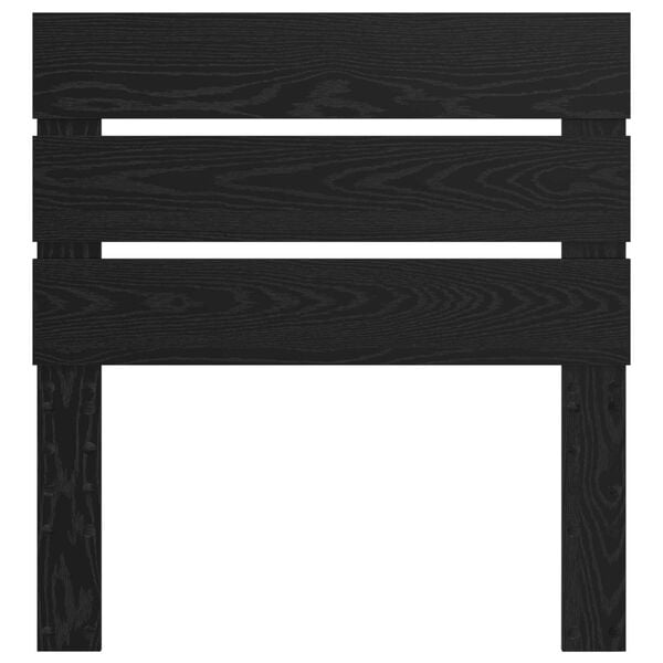 vidaXL Testiera Rovere Nero 75 cm Legno multistrato