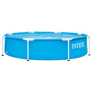 Intex Piscina con Telaio in Metallo Metal Frame 244x51 cm