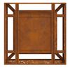 vidaXL Focolare Marrone 80 x 80 x 30 cm acciaio corten