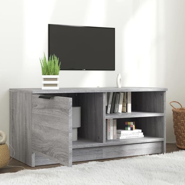 vidaXL Mobile TV Grigio Sonoma 80x35x36,5 cm in Legno Multistrato