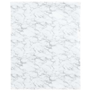 vidaXL Adesivo per Mobili Autoadesivo Bianco Marmoreo 90x500 cm in PVC