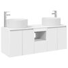 vidaXL Set di Armadi da Bagno 3 pz Bianco 49,5 x 44,5 x 65,5 cm