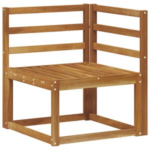 vidaXL Divano Angolare da Esterno Legno di Acacia Massello Naturale