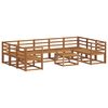 vidaXL Set di divani da esterno 10 pcs Naturale