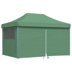 vidaXL Tendone per Feste Pieghevole Pop-Up con 4 Pareti Verde