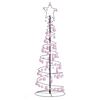 vidaXL Albero di Natale a LED con Palline 100 LED Bianco Caldo 150 cm