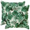 vidaXL Federa 2 pz HOUTEN Motivo a Foglie 60 x 60 cm Poliestere