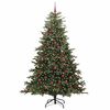 vidaXL Albero di Natale artificiale con 300 LED Verde 240 cm