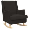 vidaXL Sedia a dondolo Nero 62 x 80 x 85 cm Boucl&eacute;