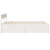 vidaXL Letto senza Materasso Bianco 150x200 cm Legno Massello di Pino