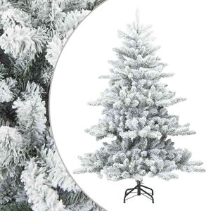 vidaXL Albero di Natale Artificiale Snodato Foderato di Neve Bianco