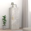 vidaXL Armadietto a Muro Grigio Cemento 34,5x34x90cm Legno Multistrato