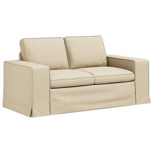 vidaXL Divano Crema 162 x 80 x 82 cm Tessuto
