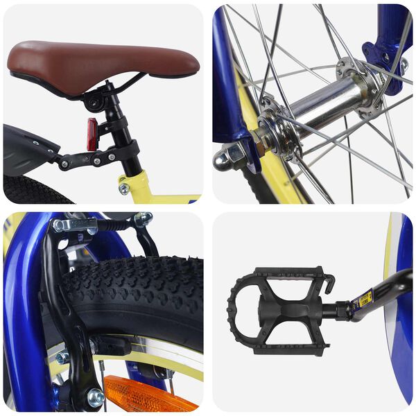 vidaXL Bicicletta per Bambini 18 Pollici per bambini dai 5 ai 7 anni