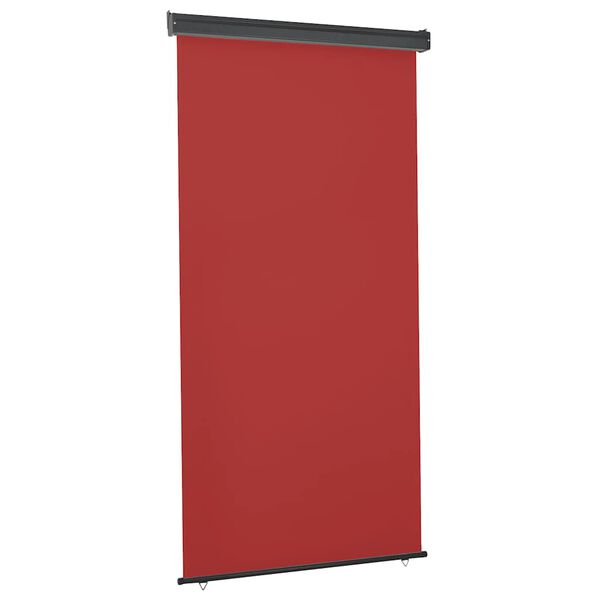 vidaXL Tendalino Laterale per Balcone 125x250 cm Rosso