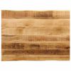vidaXL Piano Tavolo Bordi Vivi 90x60x3,8cm Legno Massello Mango Grezzo