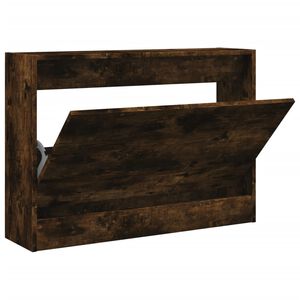 vidaXL Scarpiera Rovere Fumo 80x21x57 cm in Legno Multistrato