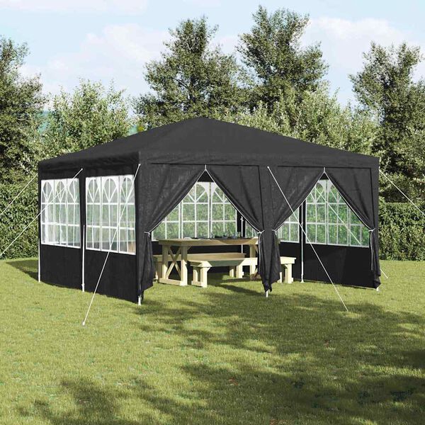 vidaXL Tenda Party Antracite 400 x 400 x 266 cm Polietilene