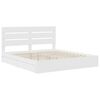 vidaXL Letto con Contenitore Bianco 200 x 200 cm Legno multistrato