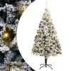 vidaXL Albero di Natale artificiale con 300 LED Bianco 180 cm