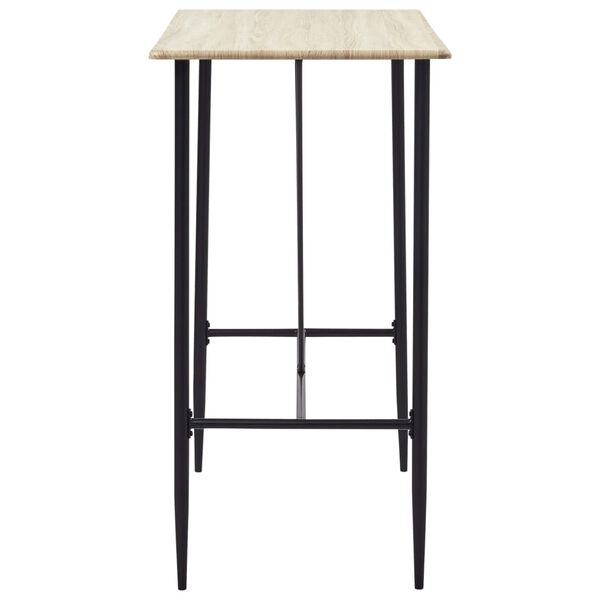 vidaXL Set da Bar 5 pz in Tessuto Nero