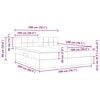 vidaXL Letto con Contenitore con materasso Grigio scuro 100 x 200 cm