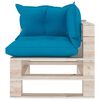 vidaXL Set Divani da Giardino Pallet 6 pz con Cuscini in Legno di Pino