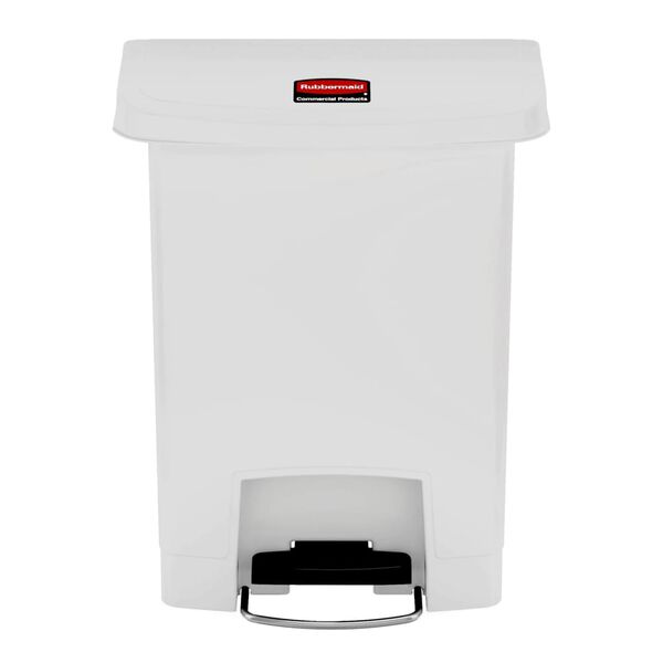 Rubbermaid Contenitore a Pedale Slim Jim 30 L Bianco