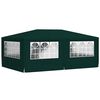 vidaXL Gazebo Professionale con Pareti 4x6 m Verde 90 g/m²