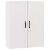 vidaXL Mobile Pensile Bianco 69,5x34x90 cm in Legno Multistrato