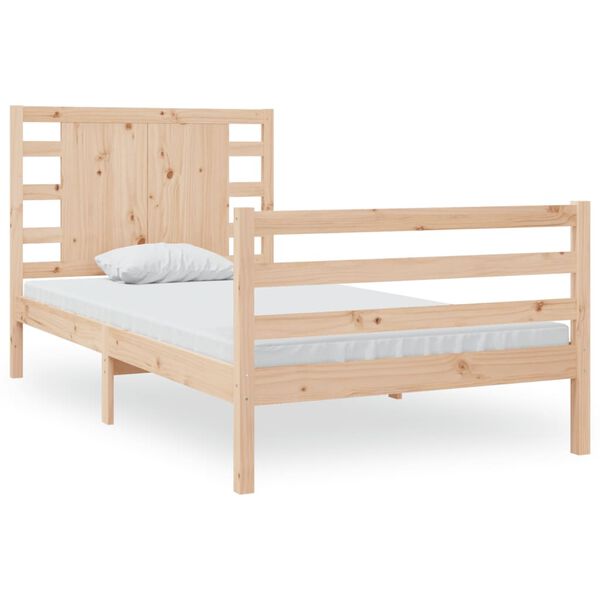 vidaXL Letto senza Materasso 90x190 cm in Legno Massello di Pino