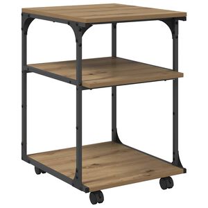 vidaXL Supporto per Stampante Rovere artigianale 43 x 48 x 64 cm