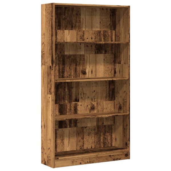 vidaXL Libreria Legno Antico 80x24x143 cm in Legno Multistrato