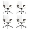 vidaXL Sedie da Ufficio Girevoli 4 pz Similpelle 69 x 61 x 104 cm