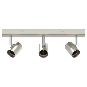 vidaXL Faretto da soffitto Nickel spazzolato 38 x 6.5 x 11.5 cm
